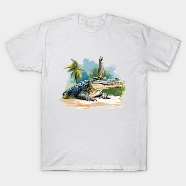 American Alligator T-Shirt by zooleisurelife